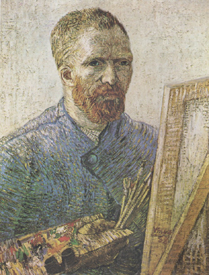 Self-Portrait in Fromt of thte Easel  (nn04)